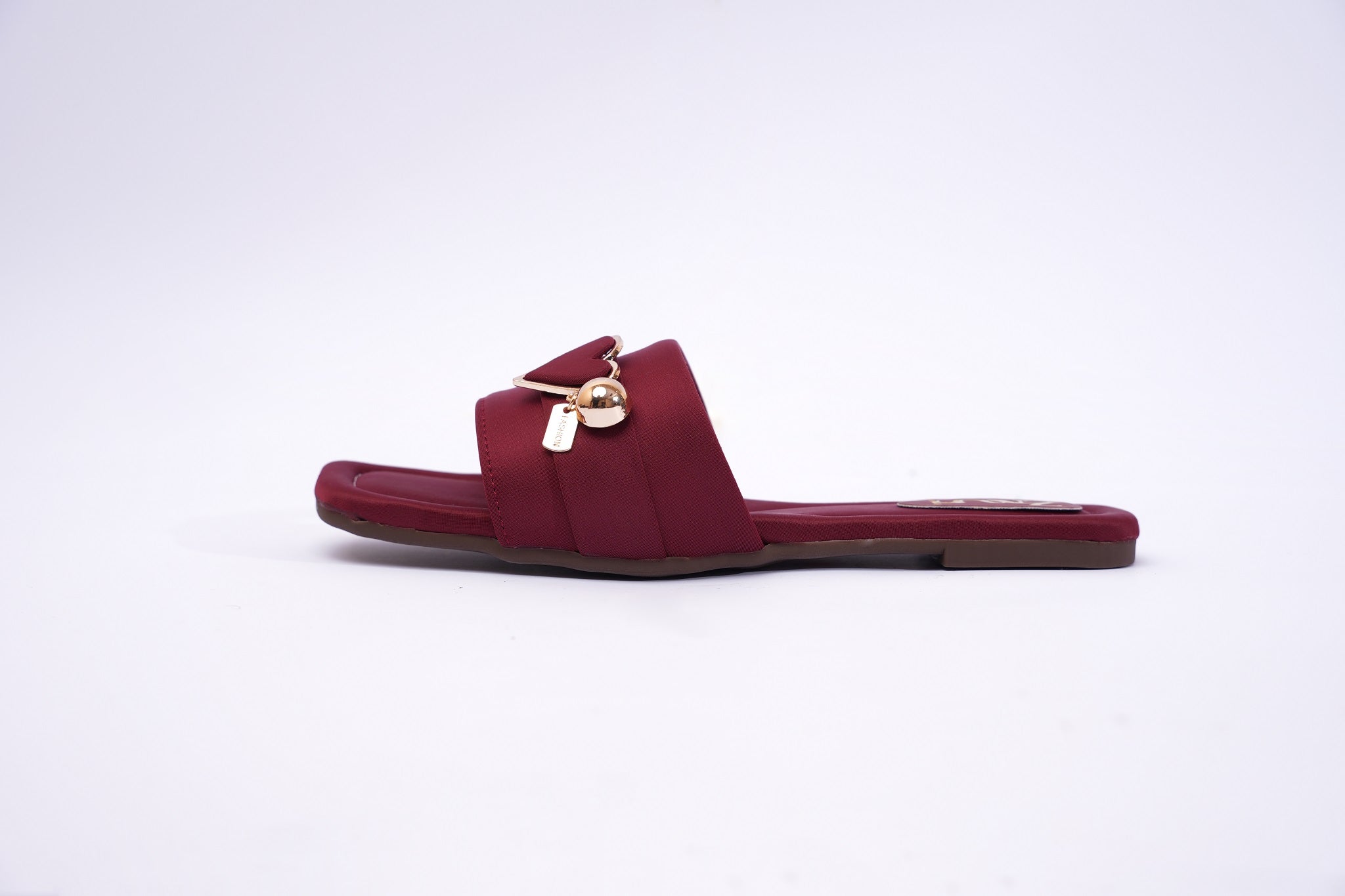 ZMRI Heart Charm Maroon Slide