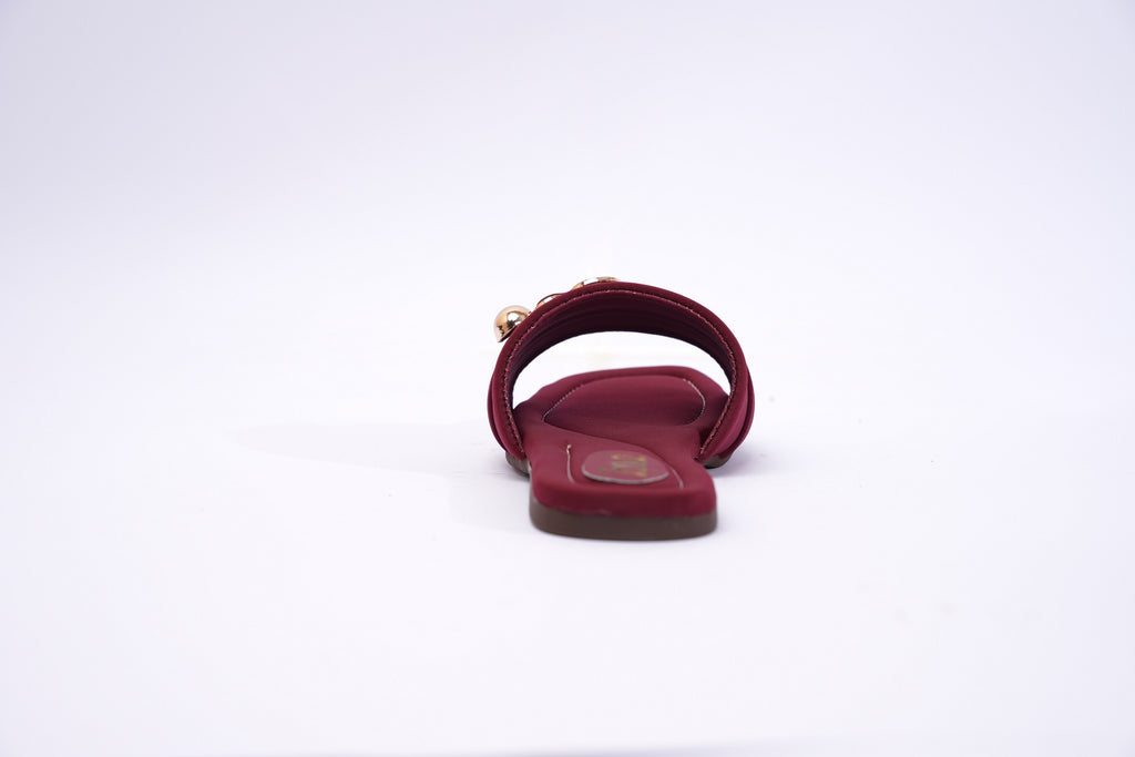ZMRI Heart Charm Maroon Slide