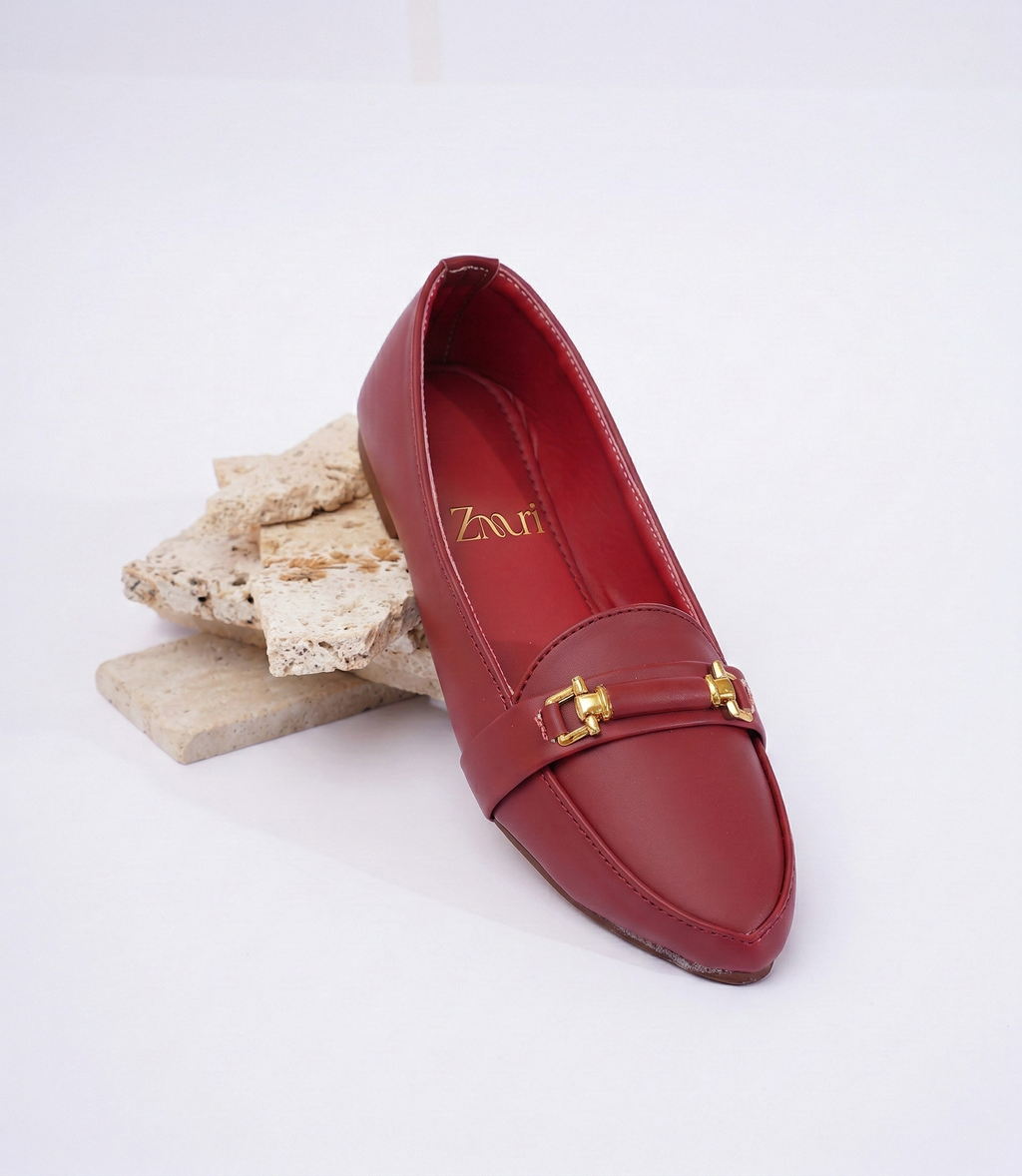 Red Monarch Chain Loafers