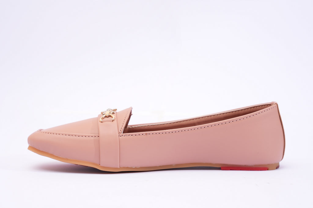 Blush Aurelia Crystal Link Loafers