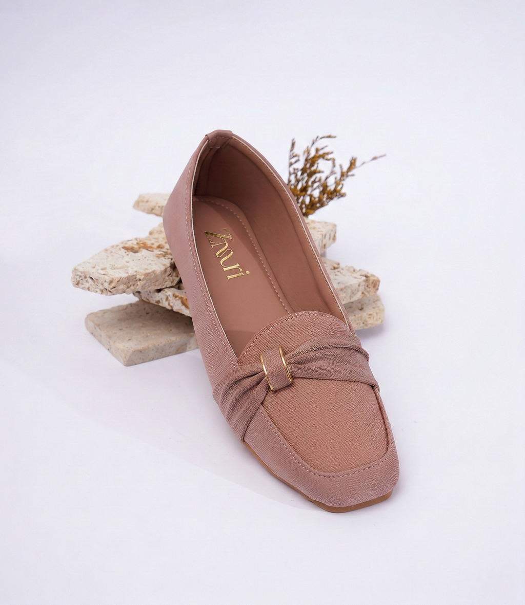 Blush Monarch Knot Loafers