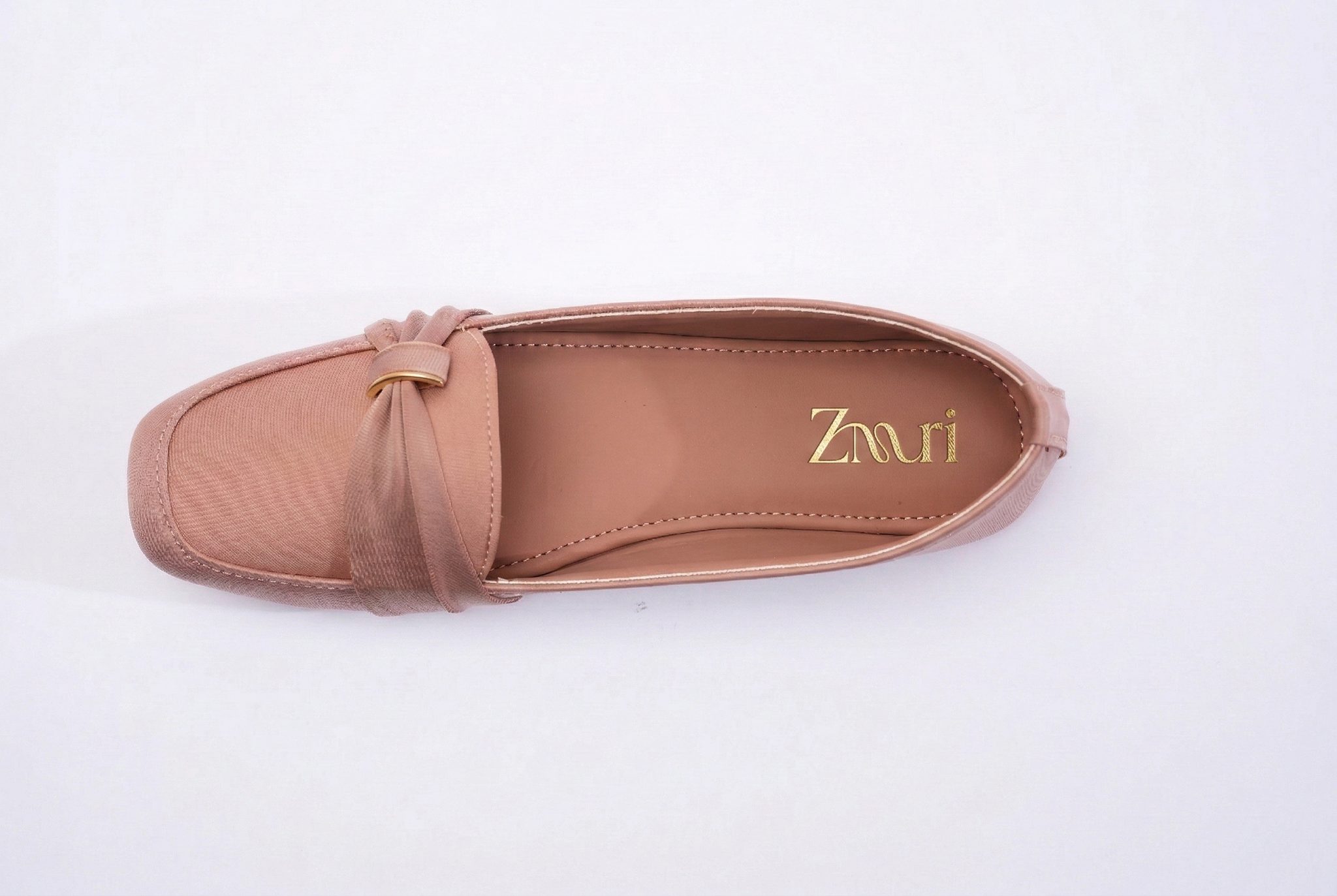 Blush Monarch Knot Loafers
