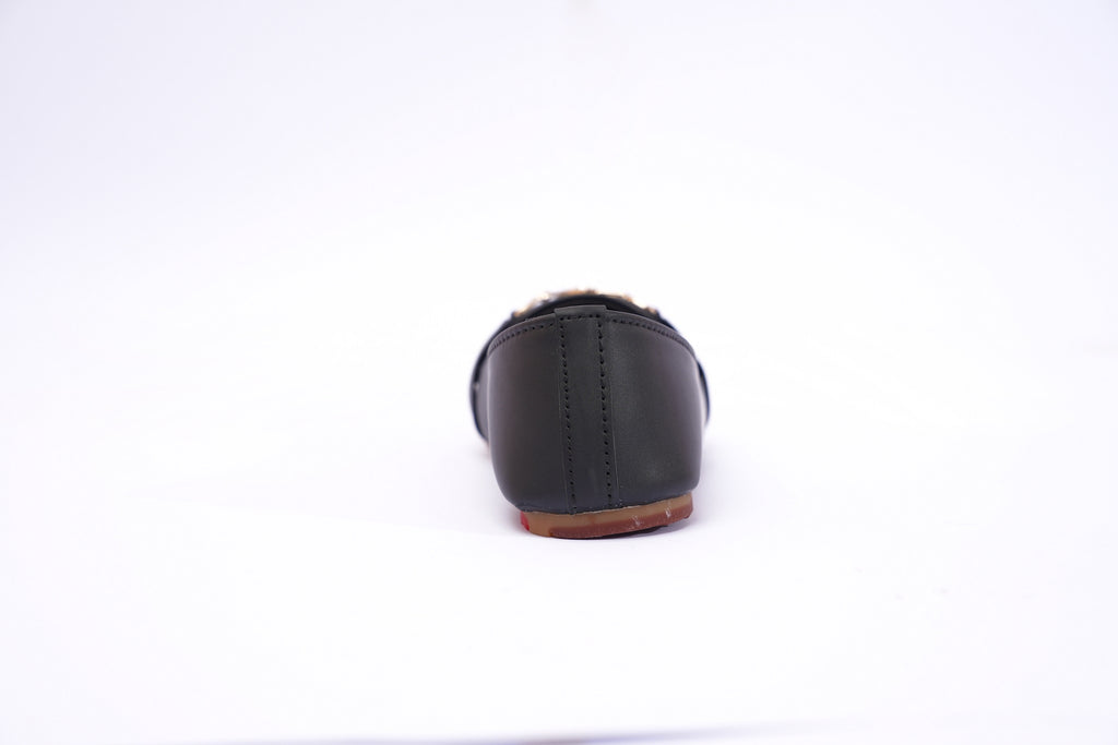 Black Aurelia Crystal Link Loafers