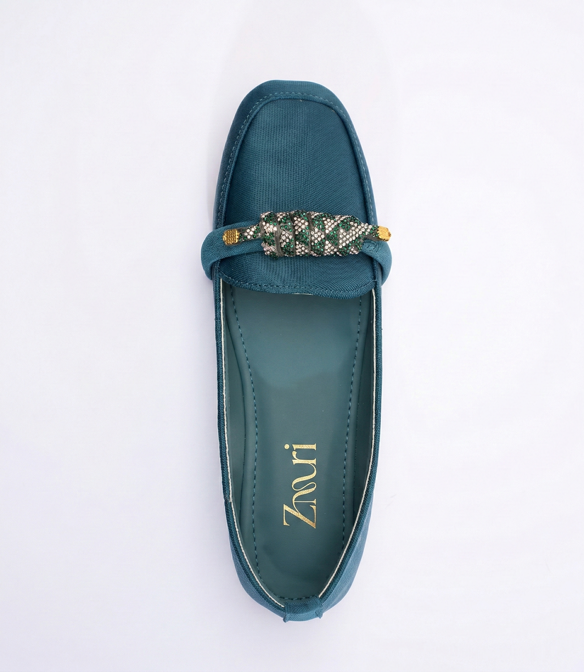 Elegant Teal Women’s Loafers