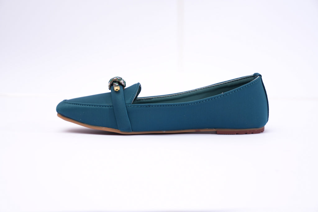 Elegant Teal Women’s Loafers
