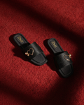 ZMRI Heart Charm Black Slide