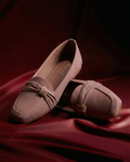 Blush Monarch Knot Loafers