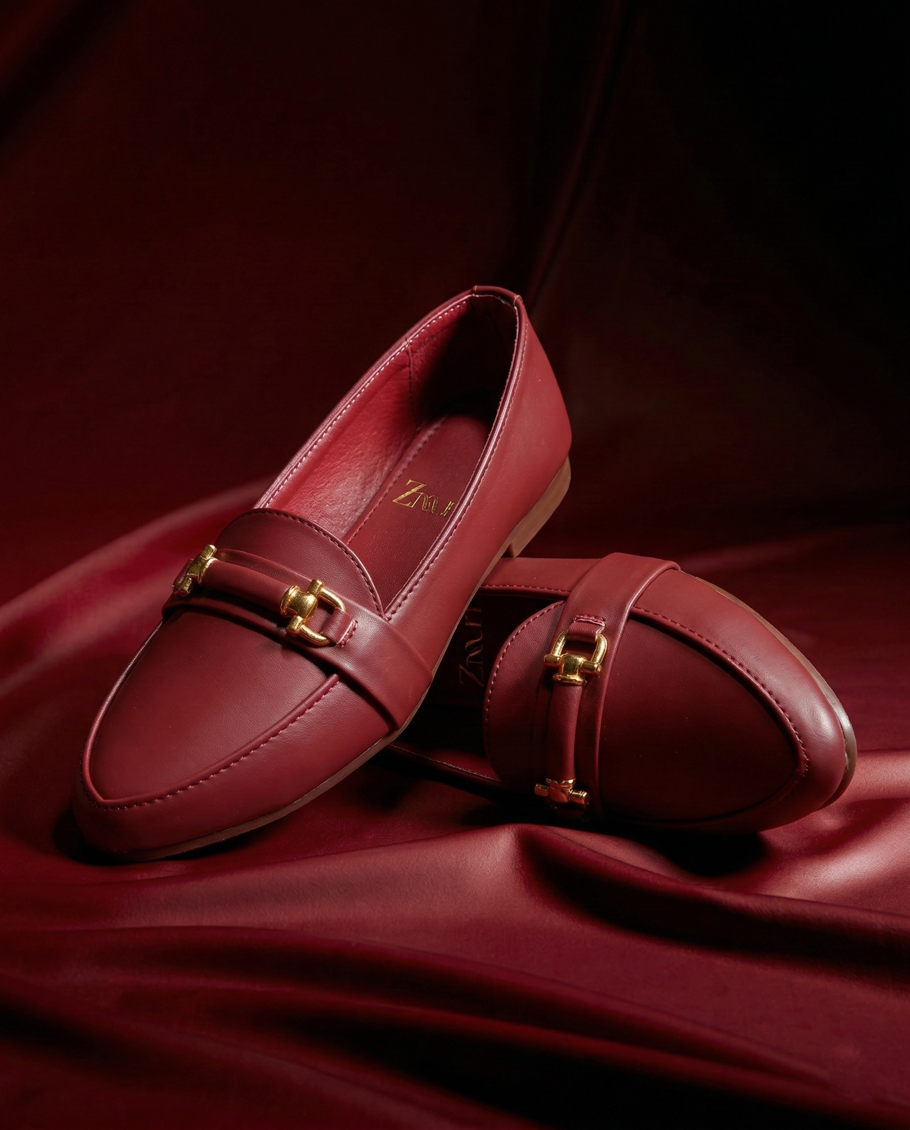 Red Monarch Chain Loafers